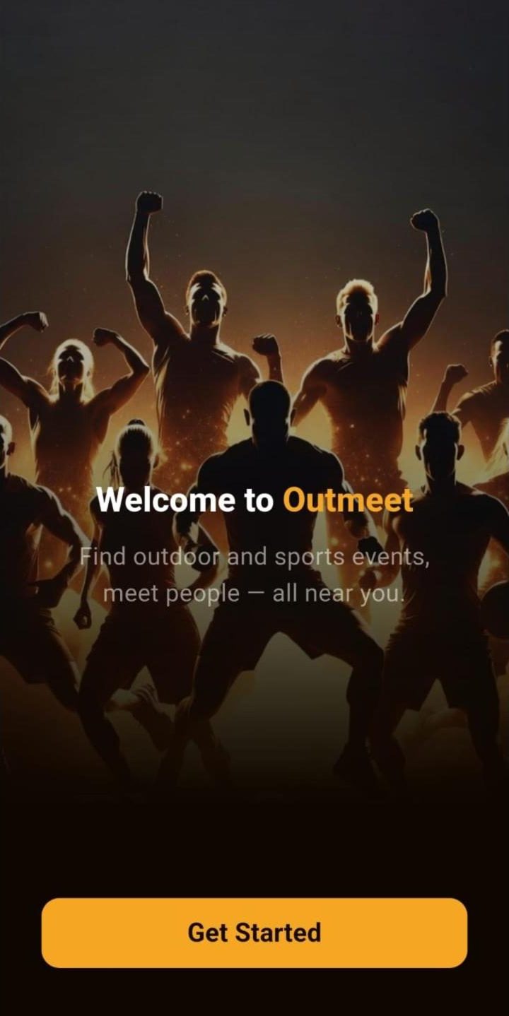 Outmeet welcome screen